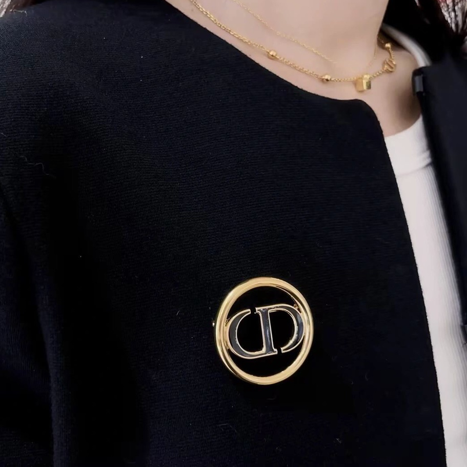 DIOR - Lettering Logo Brooch
