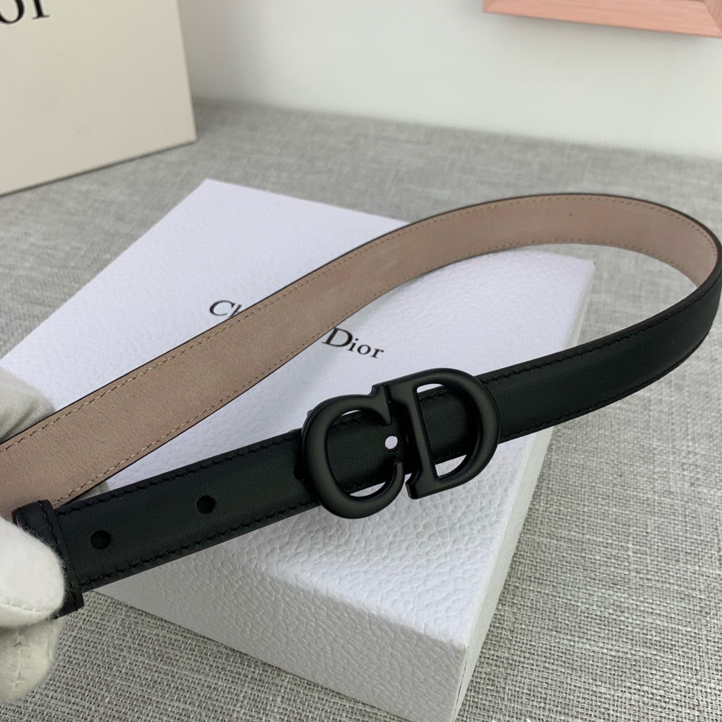 DIOR - LOGO Cowhide Belt