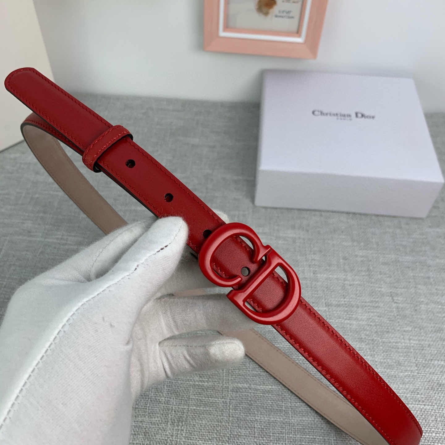 DIOR - LOGO Cowhide Belt