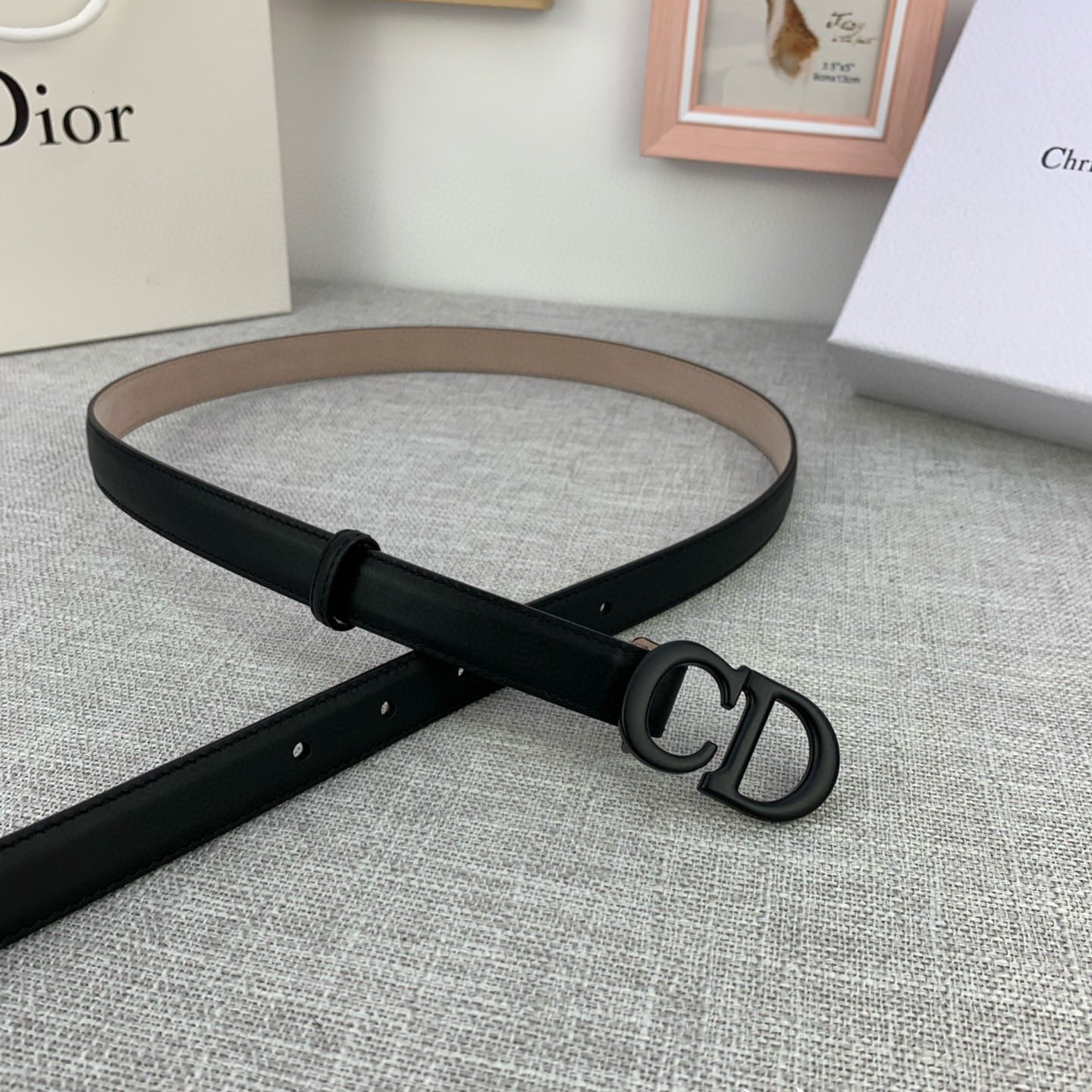 DIOR - LOGO Cowhide Belt