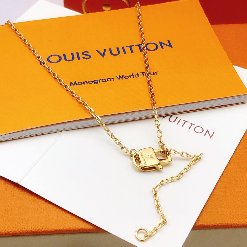 LV - Diamond Set Colorful Diamond Necklace