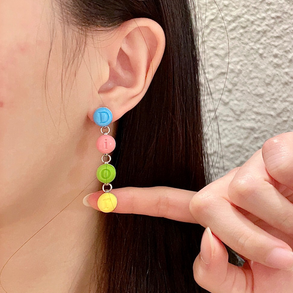 DIOR - Candy Letter Stud Earrings