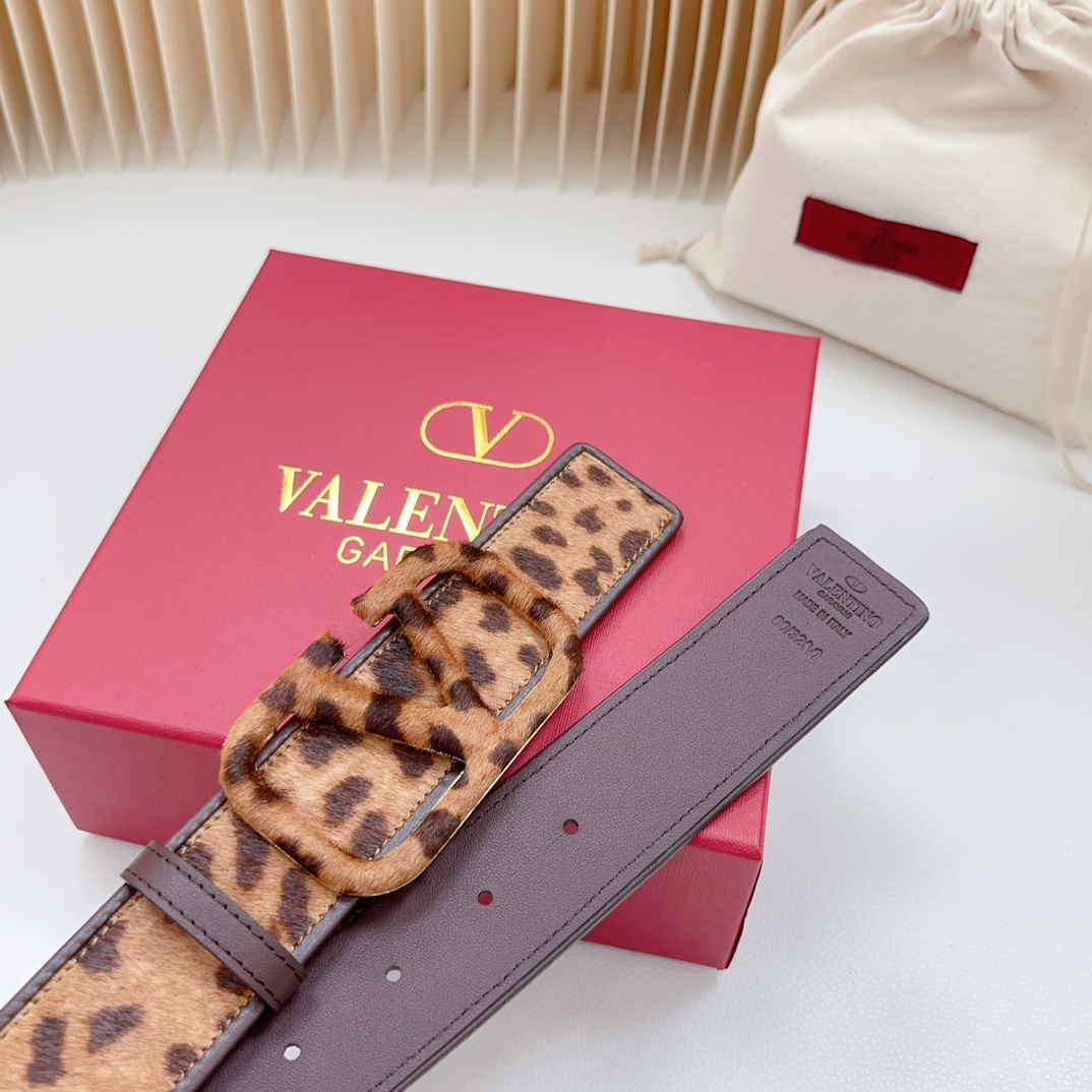 Valentino-New leopard print belt