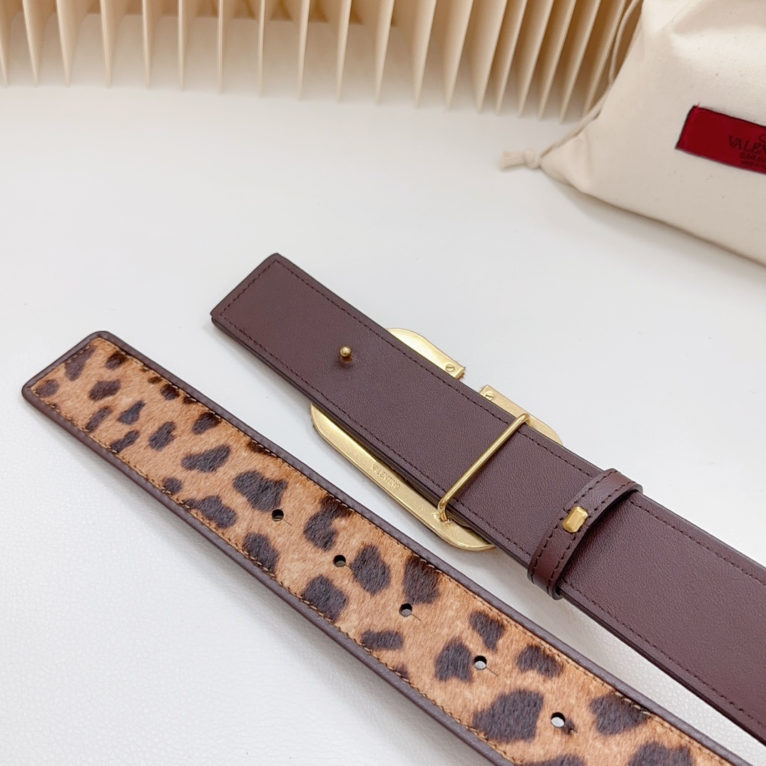Valentino-New leopard print belt