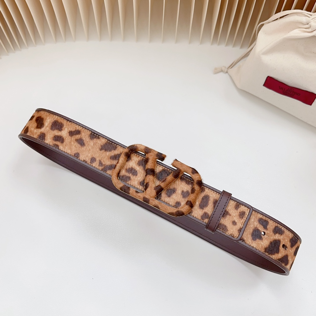 Valentino-New leopard print belt