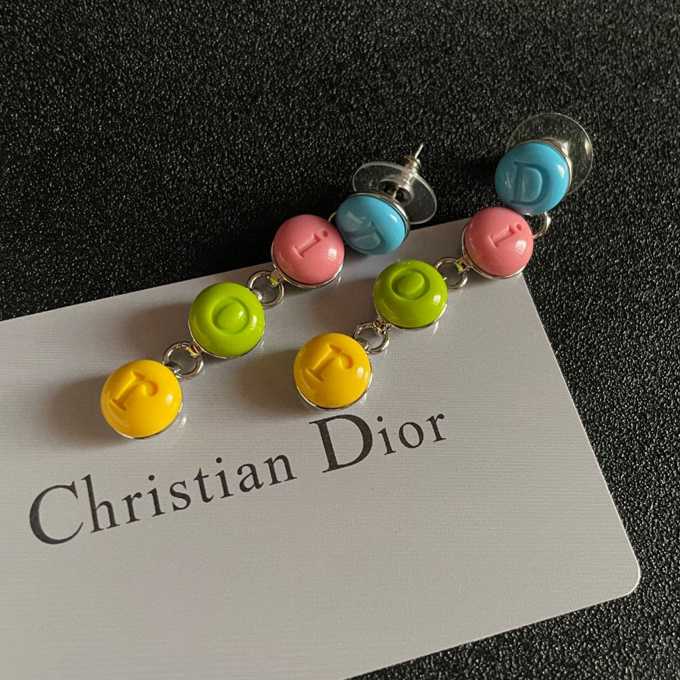 DIOR - Candy Letter Stud Earrings