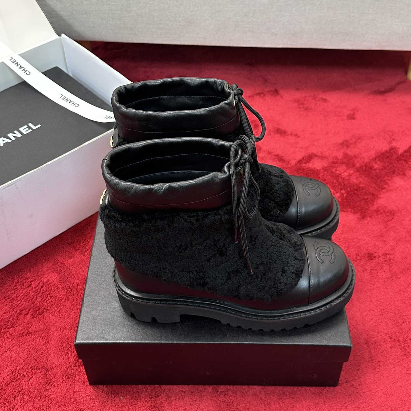 Chanel - Wool Ankle Boots