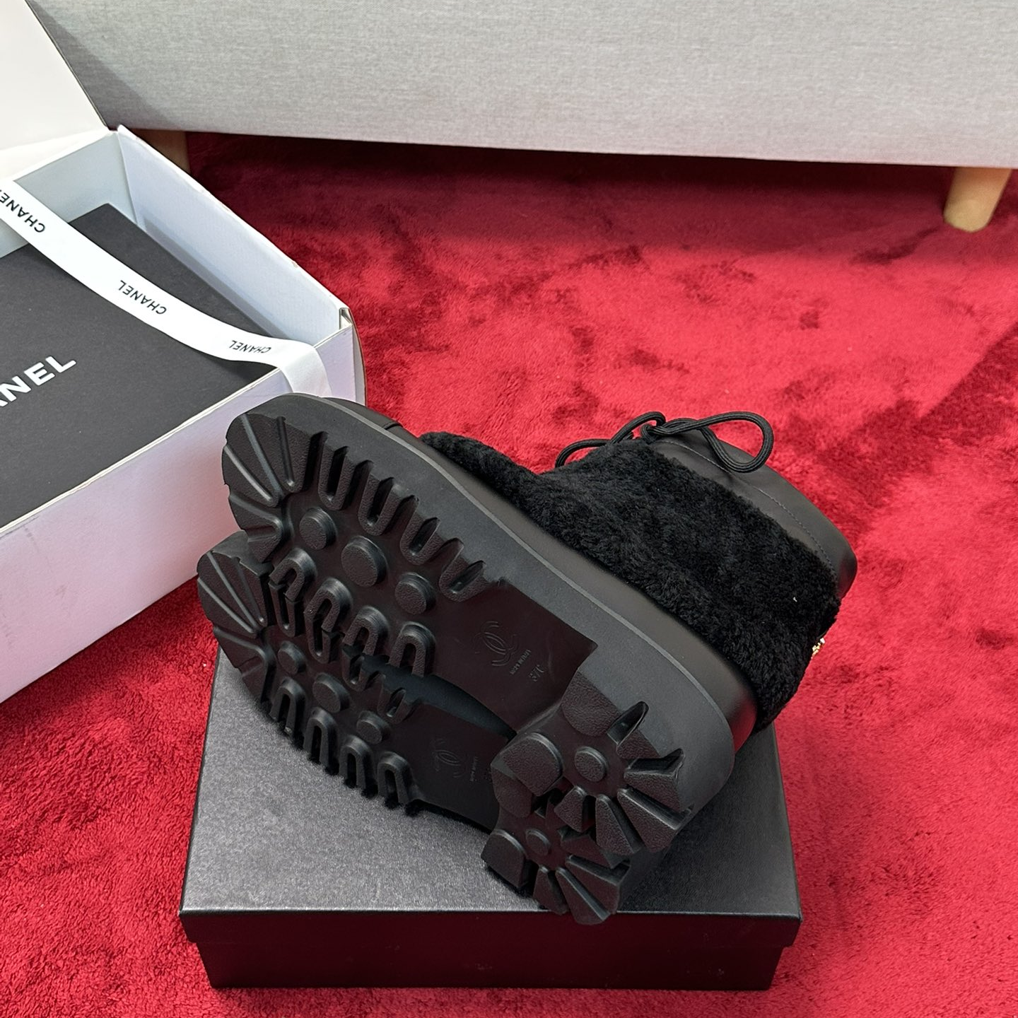 Chanel - Wool Ankle Boots