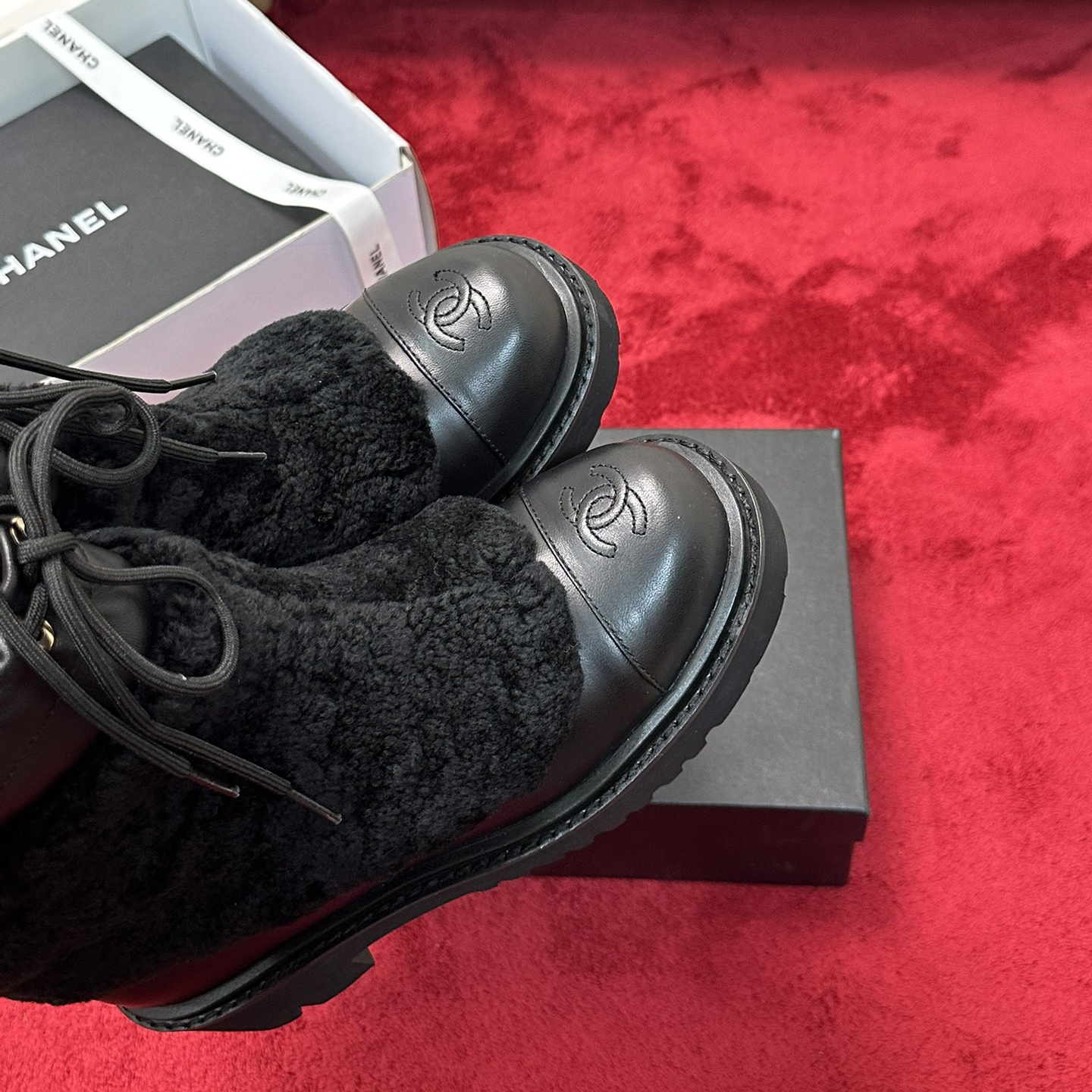 Chanel - Wool Ankle Boots