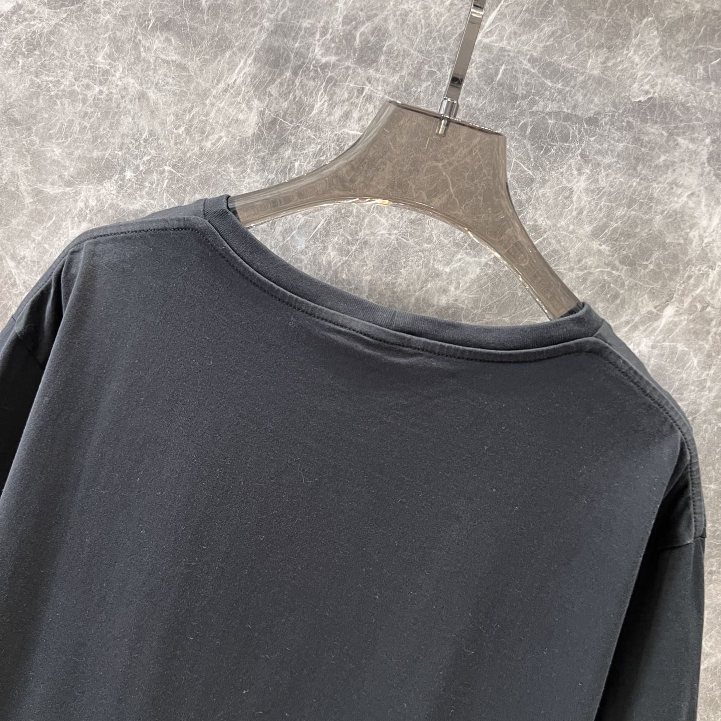 CELINE - Lettering Embroidered Crew Neck Short Sleeve T-Shirt