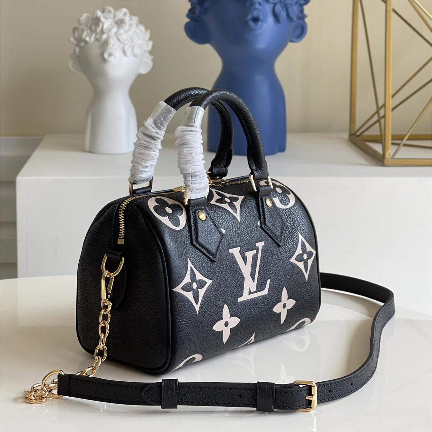 LV-Monogram Empreinte embossed leather bag