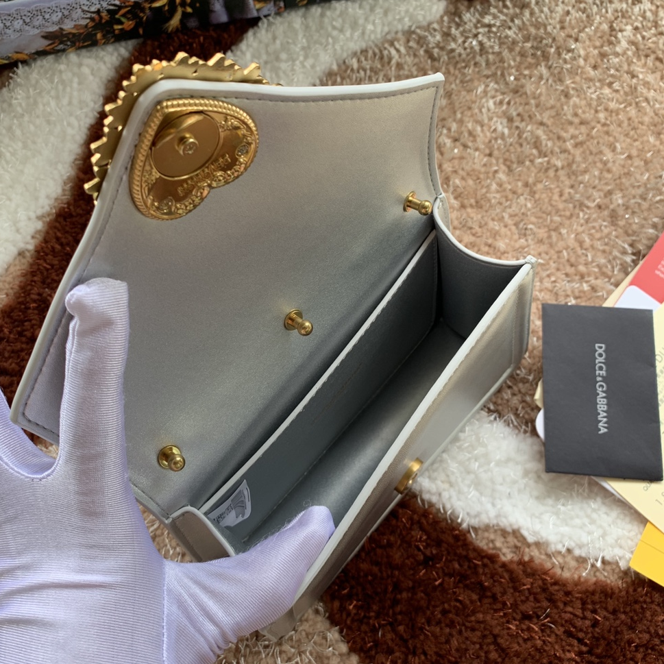 DOLCE & GABBANA - Leather Chain Handle Crossbody Bag