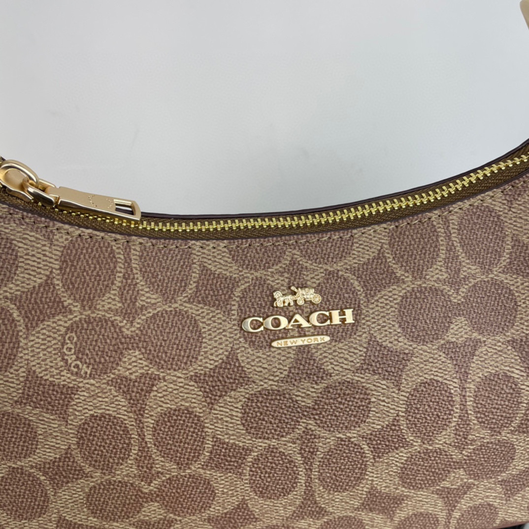 Coach-Teri Shoulder Bag Brown One Size