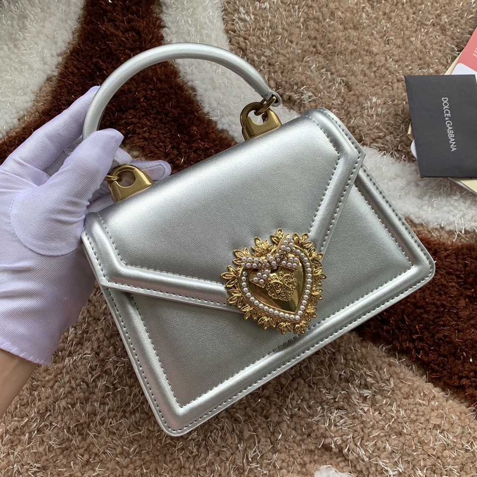 DOLCE & GABBANA - Leather Chain Handle Crossbody Bag