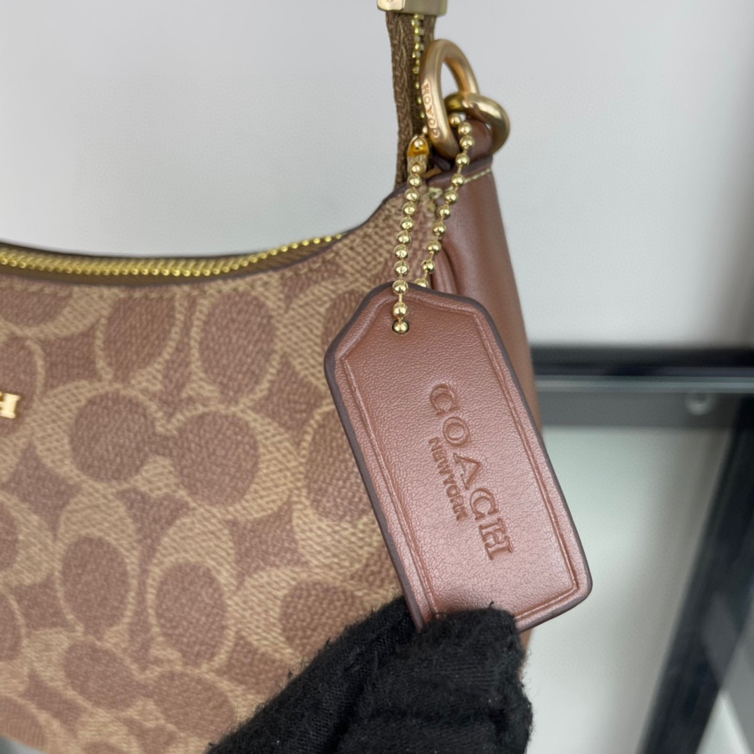 Coach-Teri Shoulder Bag Brown One Size
