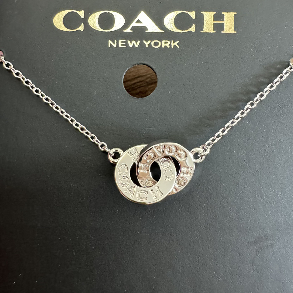 COACH - Double Circular Letter Necklace