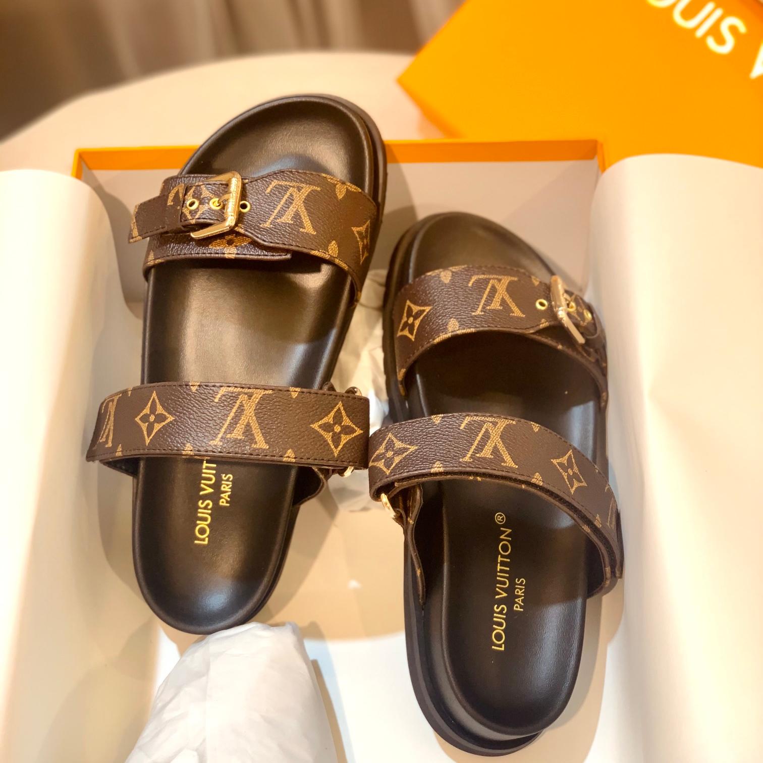 LV-spring and summer new beach sandals slippers