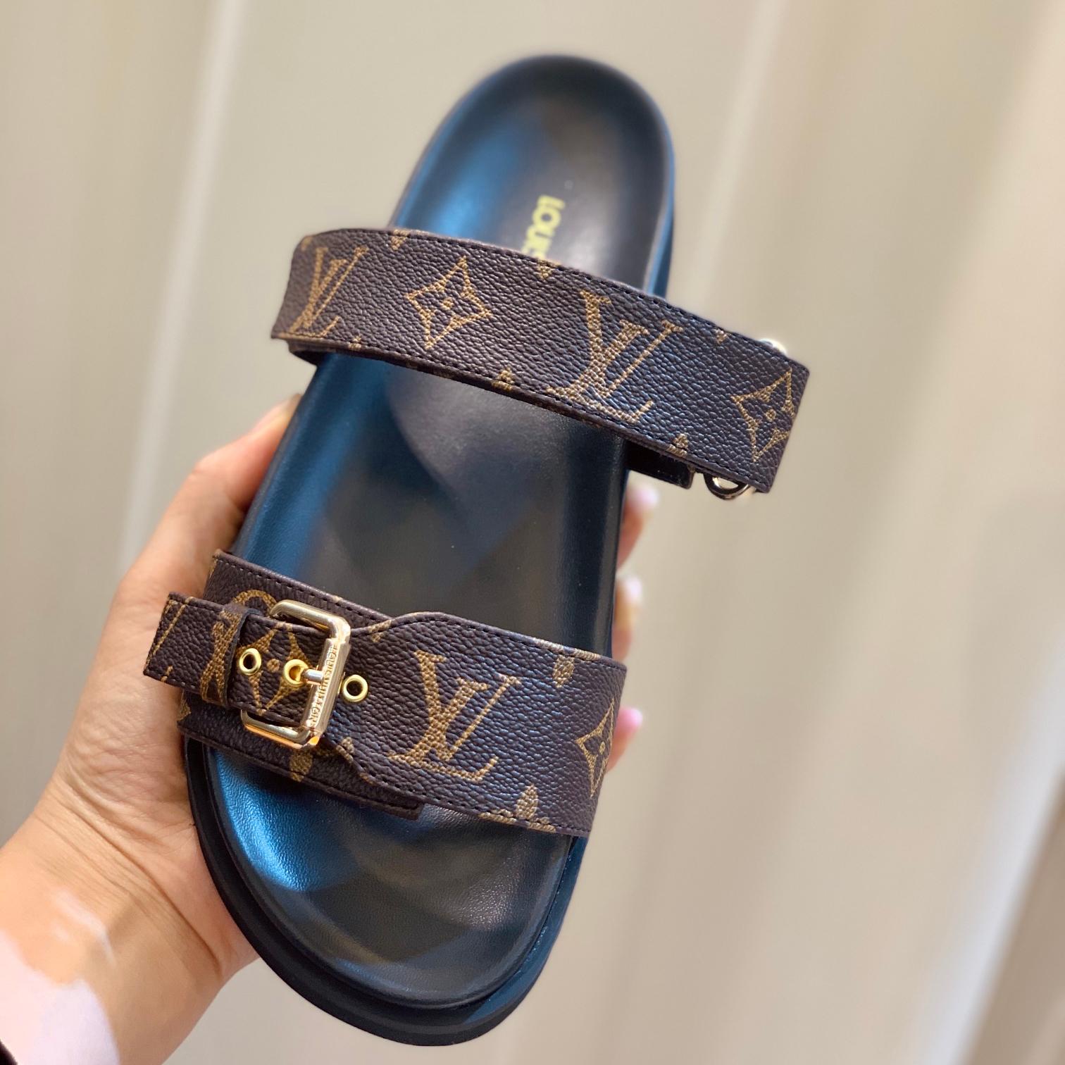 LV-spring and summer new beach sandals slippers