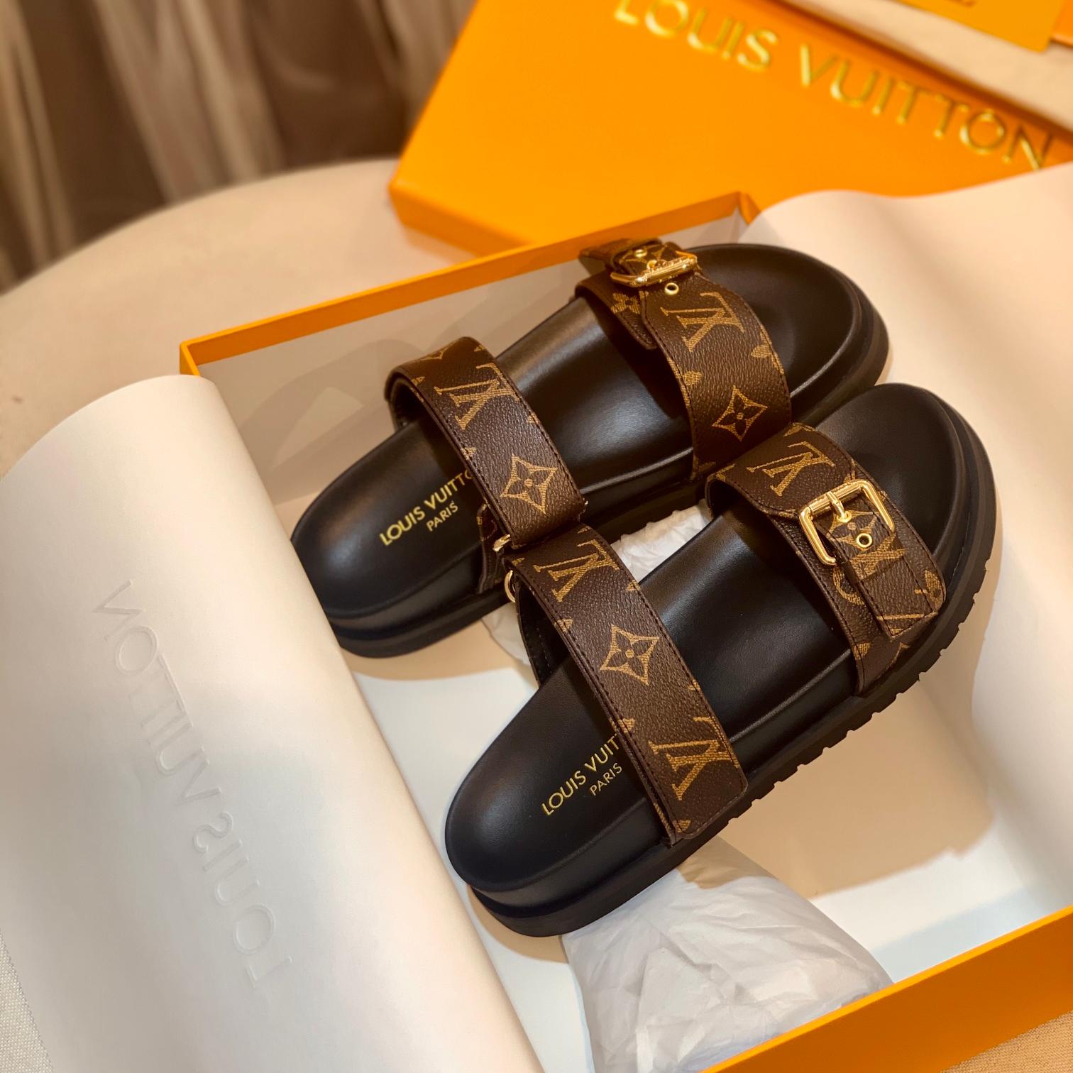 LV-spring and summer new beach sandals slippers