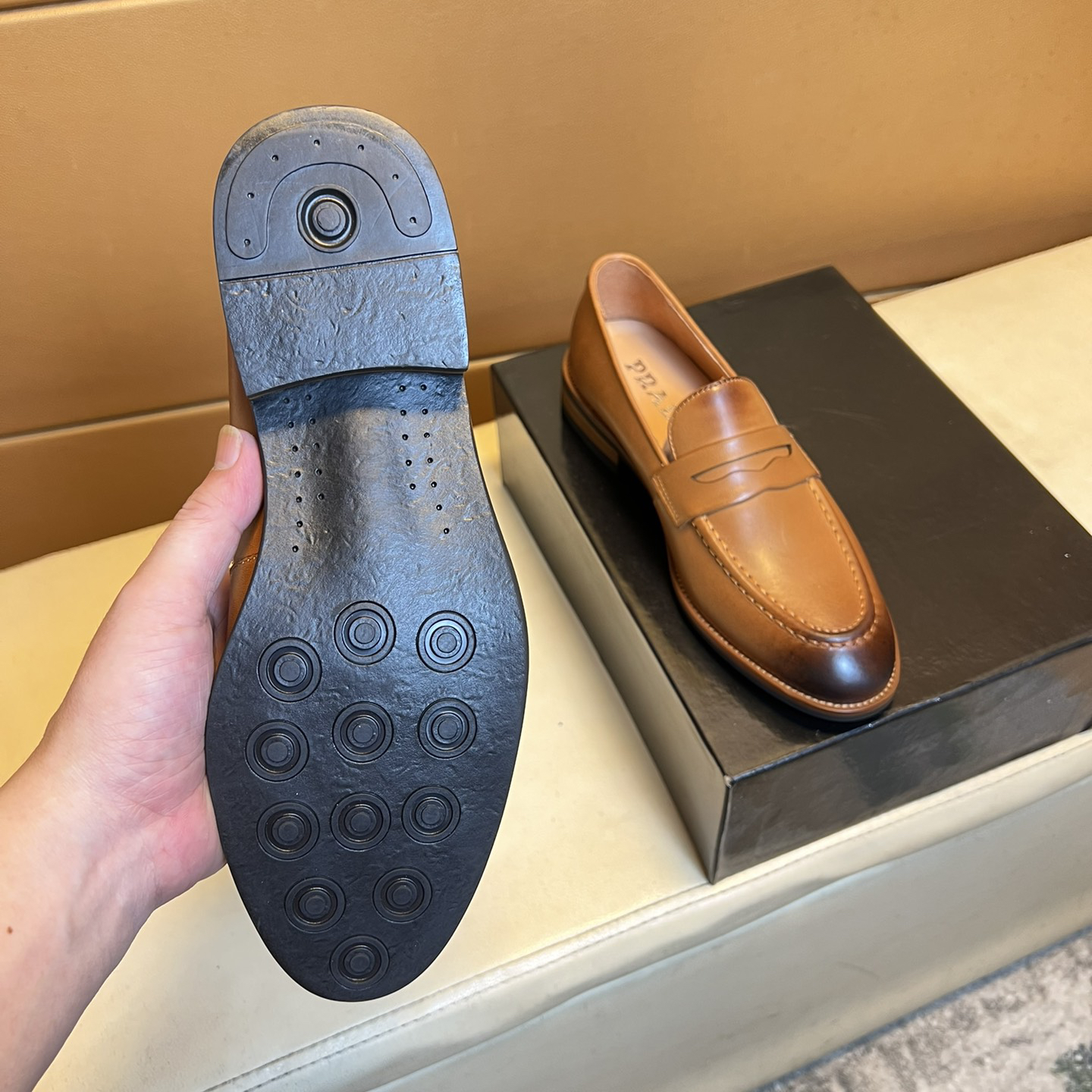 Prada-Casual formal leather shoes