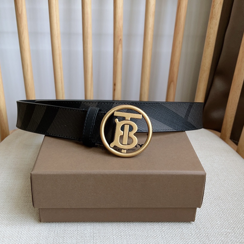 Burberry-Italian calf leather belt