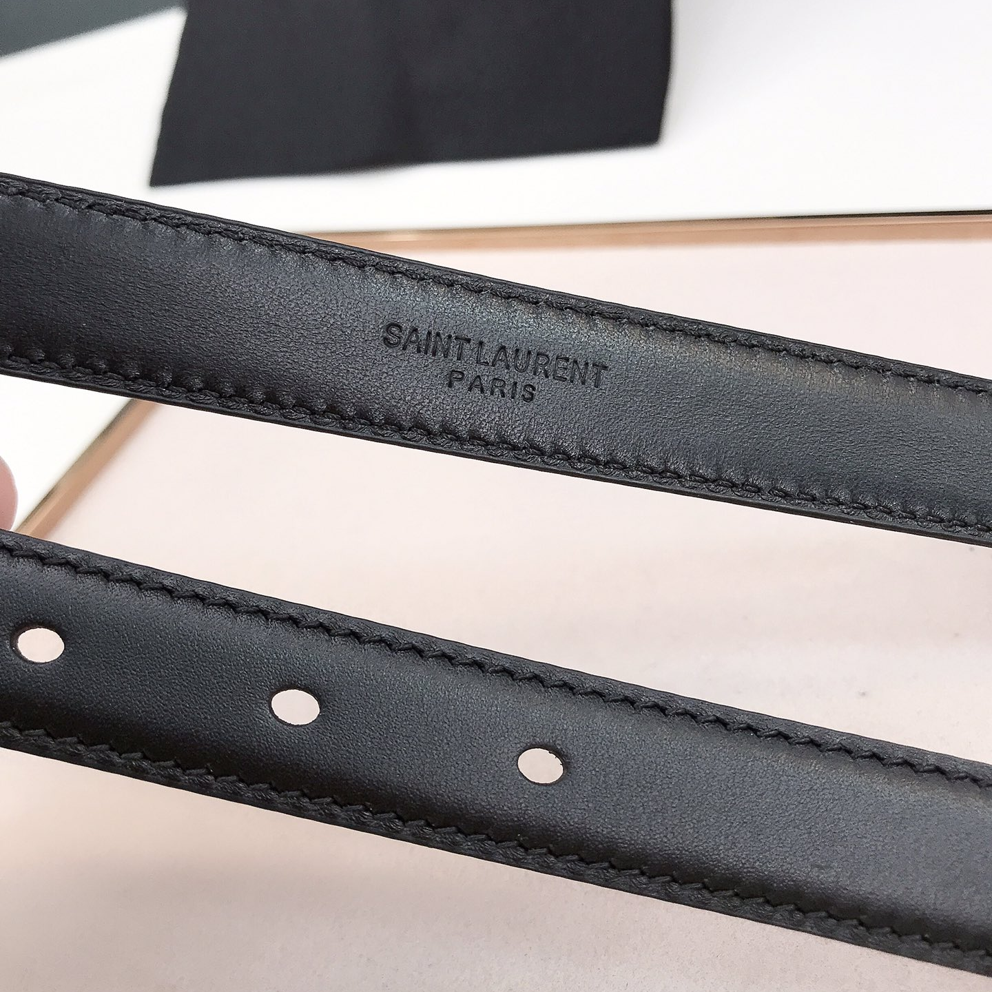 YSL-Women's leather belt