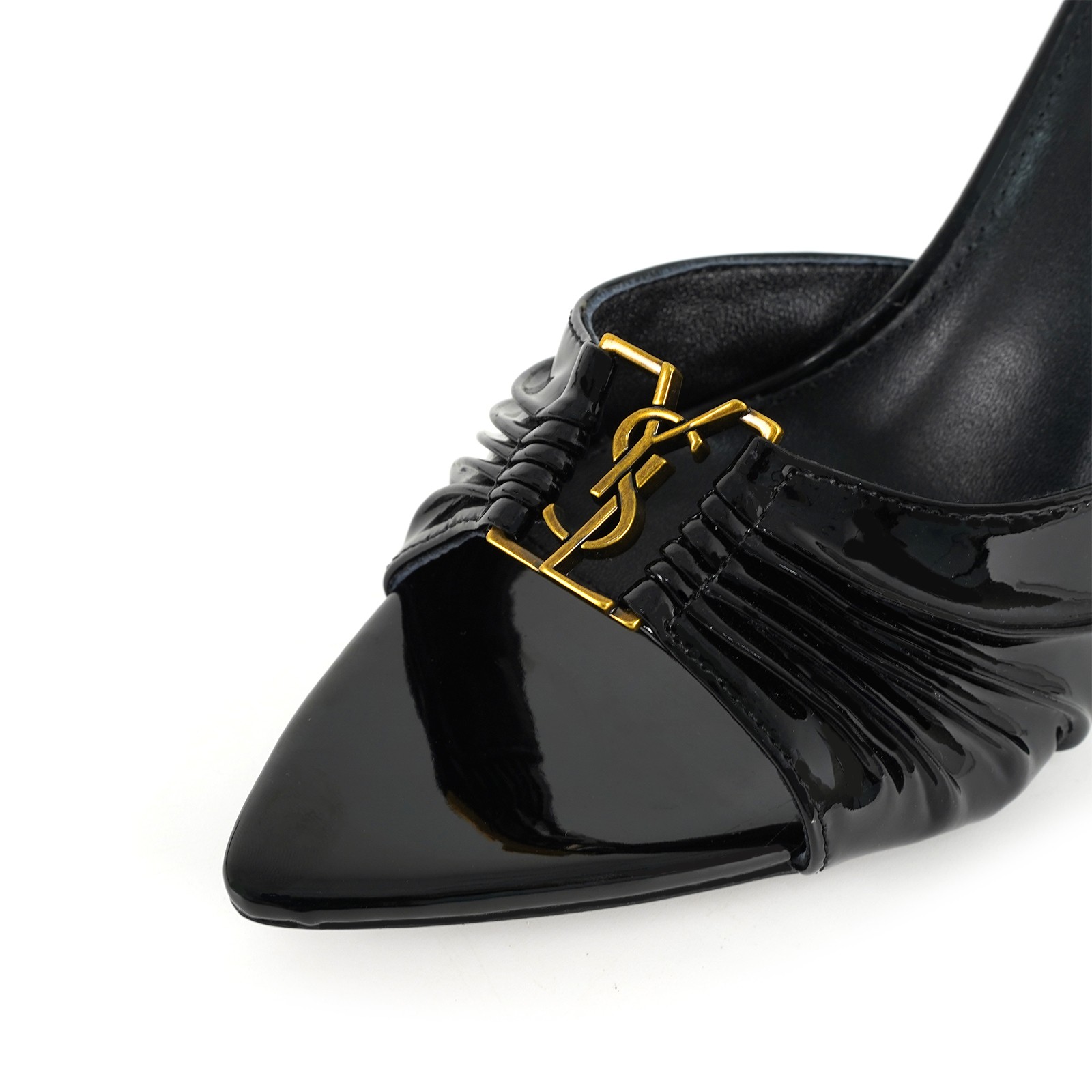 YSL-Italian leather high heels shoes