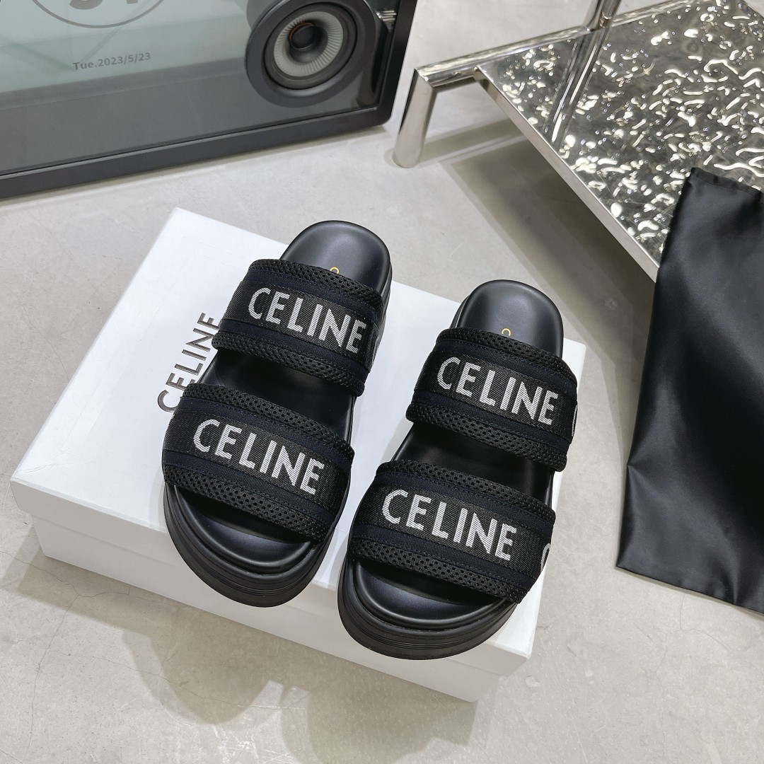 Celine-Thick soled slippers shoes