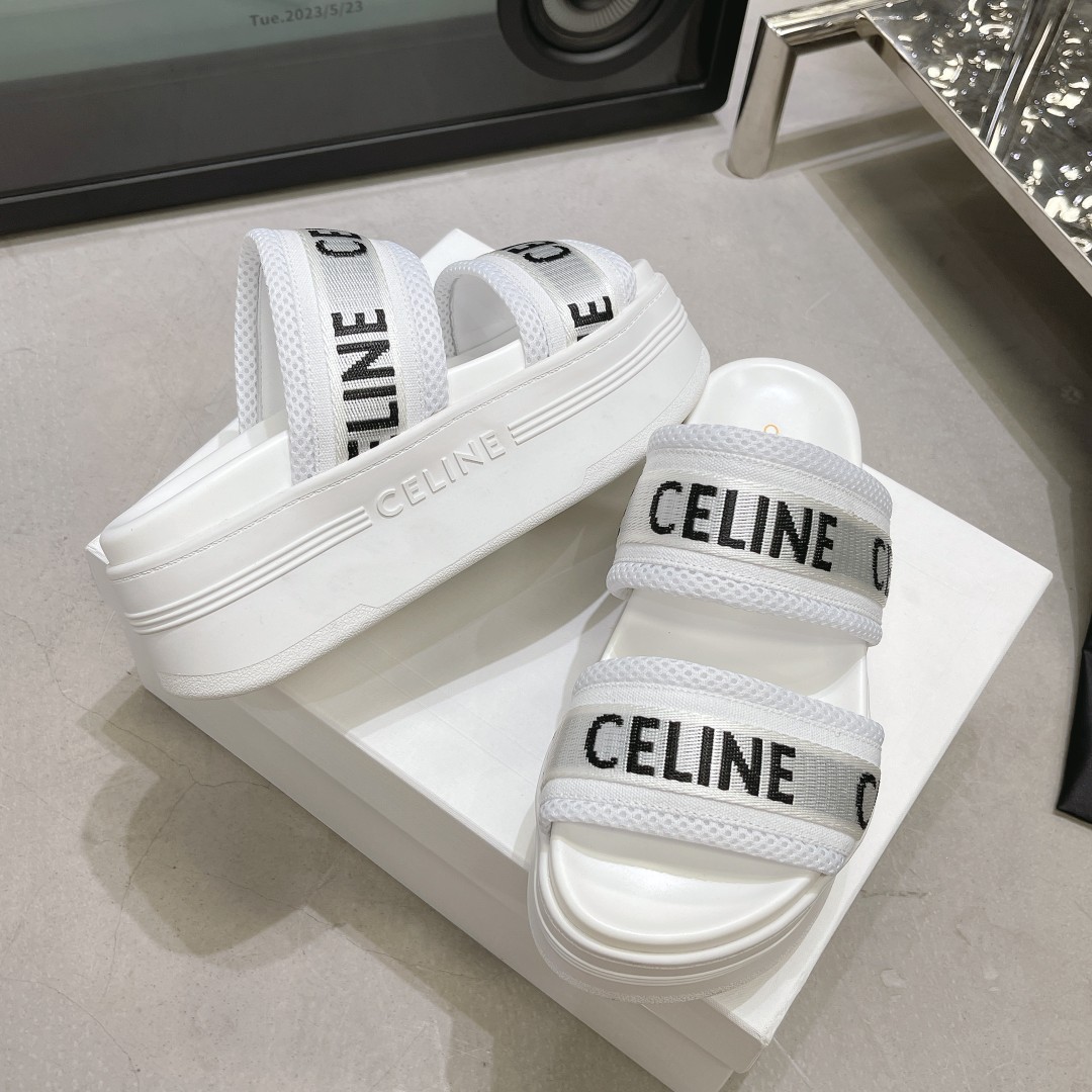 Celine-Thick soled slippers shoes