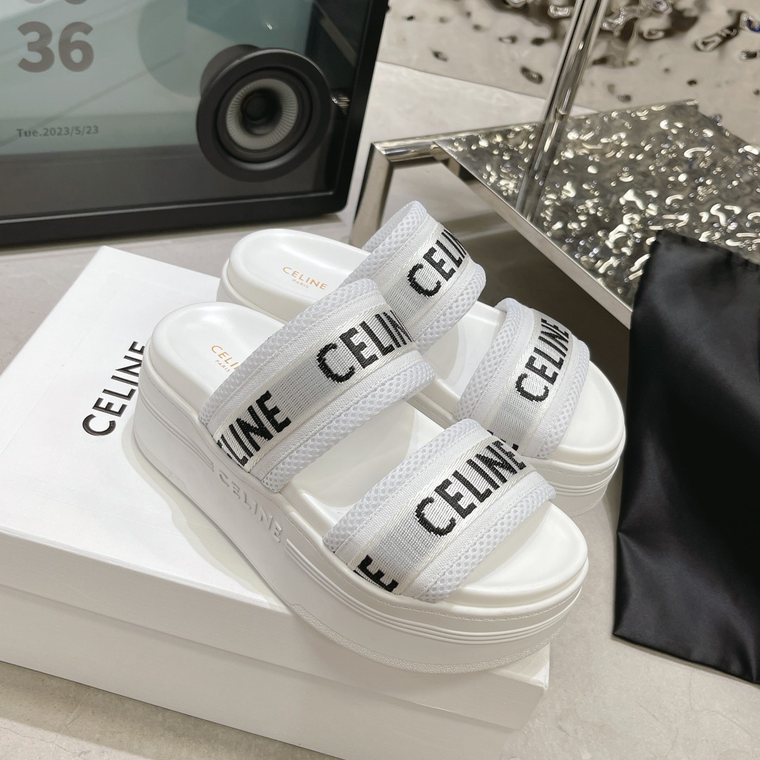Celine-Thick soled slippers shoes
