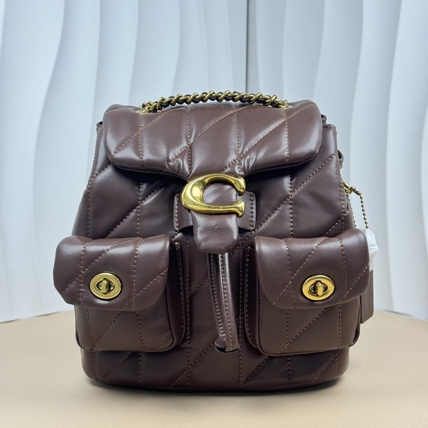 Coach-Tabby sheepskin backpack bag