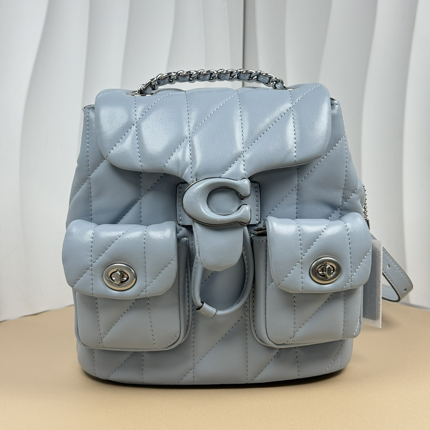 Coach-Tabby sheepskin backpack bag