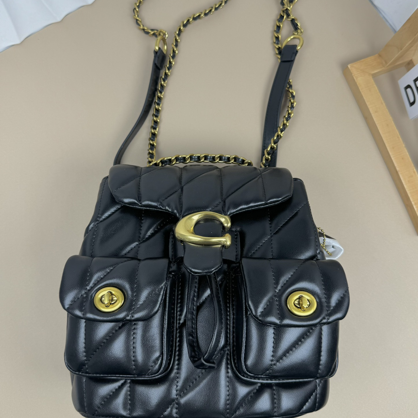 Coach-Tabby sheepskin backpack bag