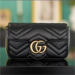 Gucci-Classic Black Shoulder Bag