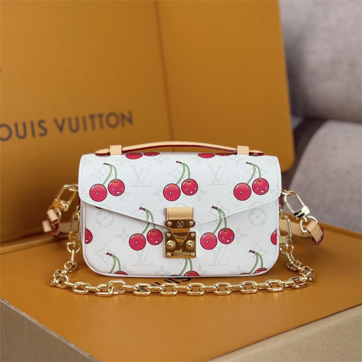 LV-Pochette Métis East West Cherry bag