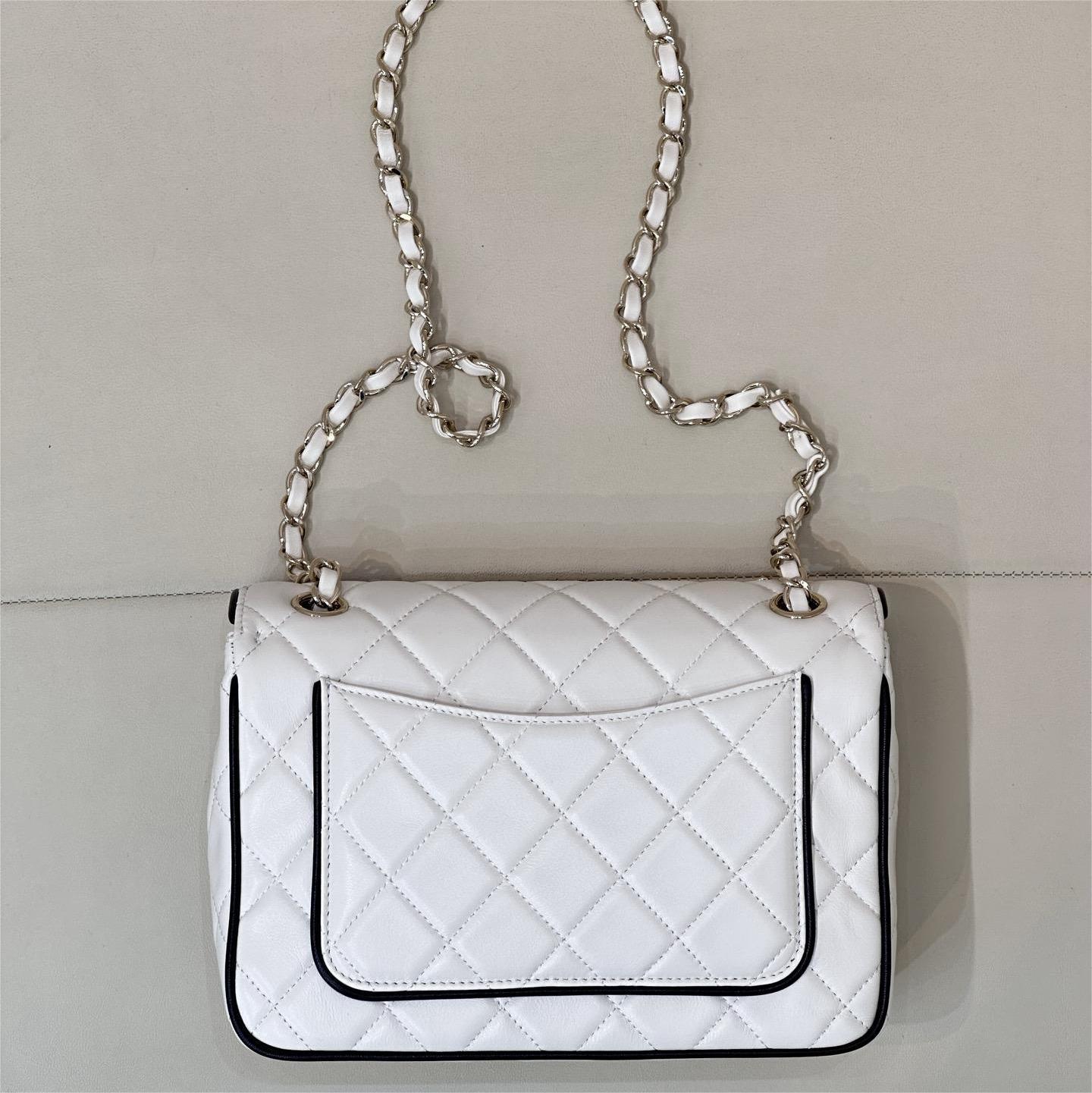 Chanel-Classic diamond patterned sheepskin bag