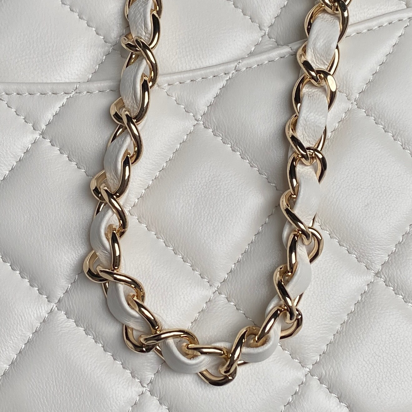 Chanel-Classic diamond patterned sheepskin bag