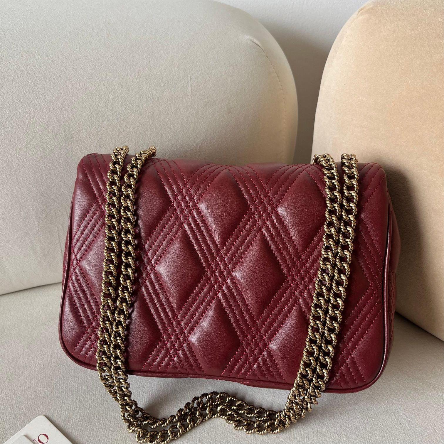 VALENTINO-Lingge patterned sheepskin bag