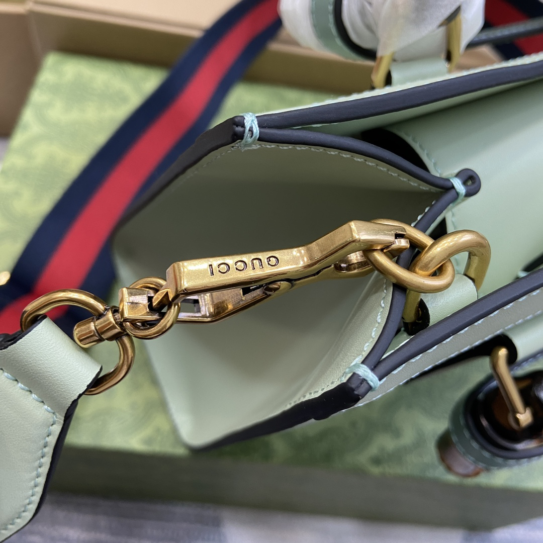 Gucci-Diana series bamboo handle tote bag