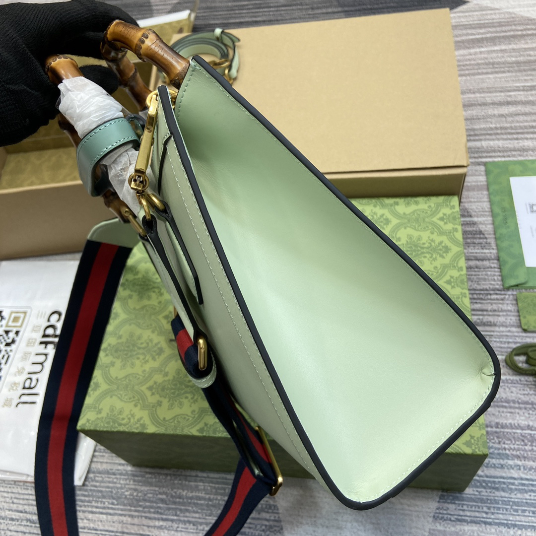 Gucci-Diana series bamboo handle tote bag