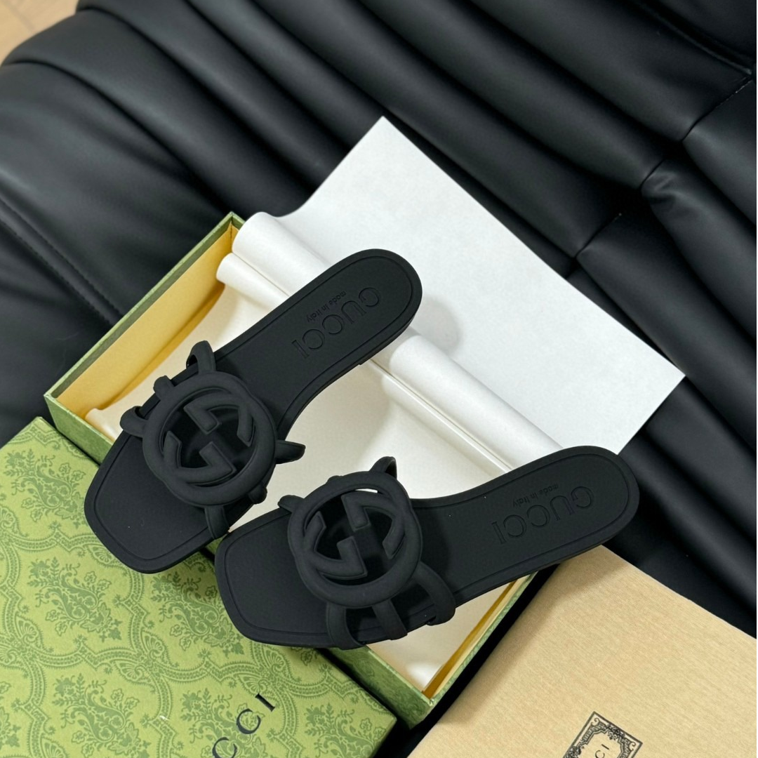 GUCCI-Jelly mop slippers