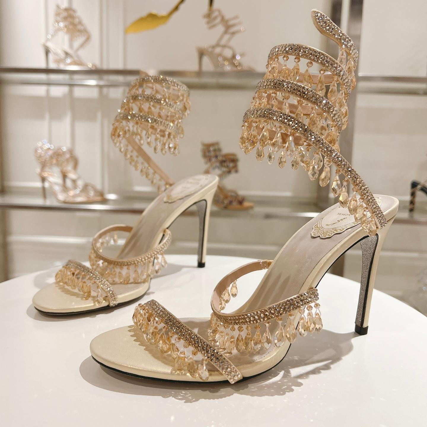 Rene Caovilla-Heavy Industry RC snake-shaped high-heels