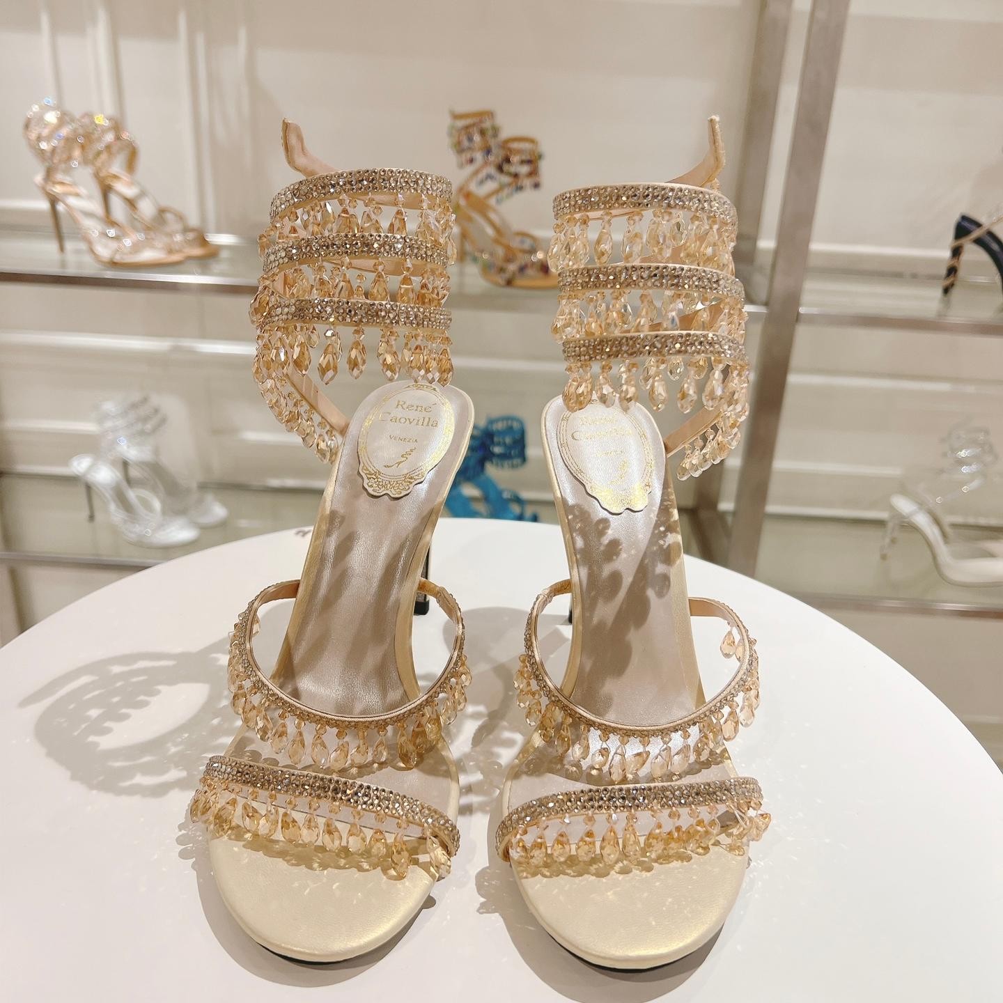 Rene Caovilla-Heavy Industry RC snake-shaped high-heels