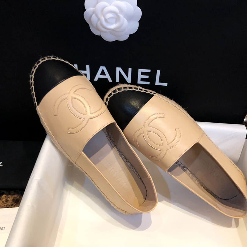 Chanel-classic sheepskin espadrilles