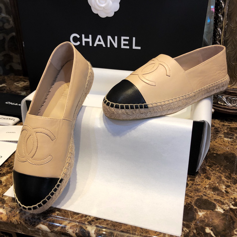Chanel-classic sheepskin espadrilles