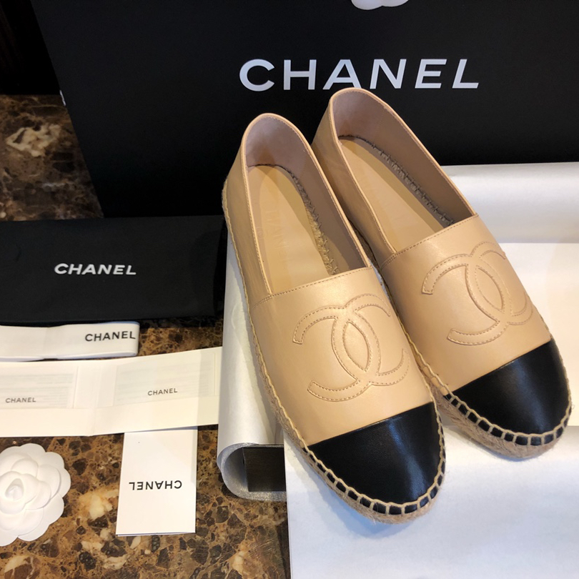 Chanel-classic sheepskin espadrilles