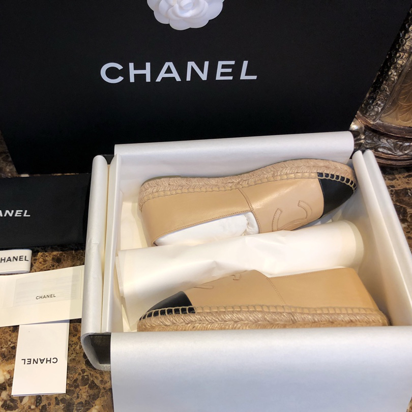 Chanel-classic sheepskin espadrilles