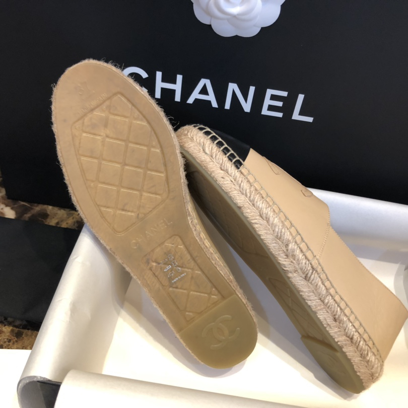 Chanel-classic sheepskin espadrilles