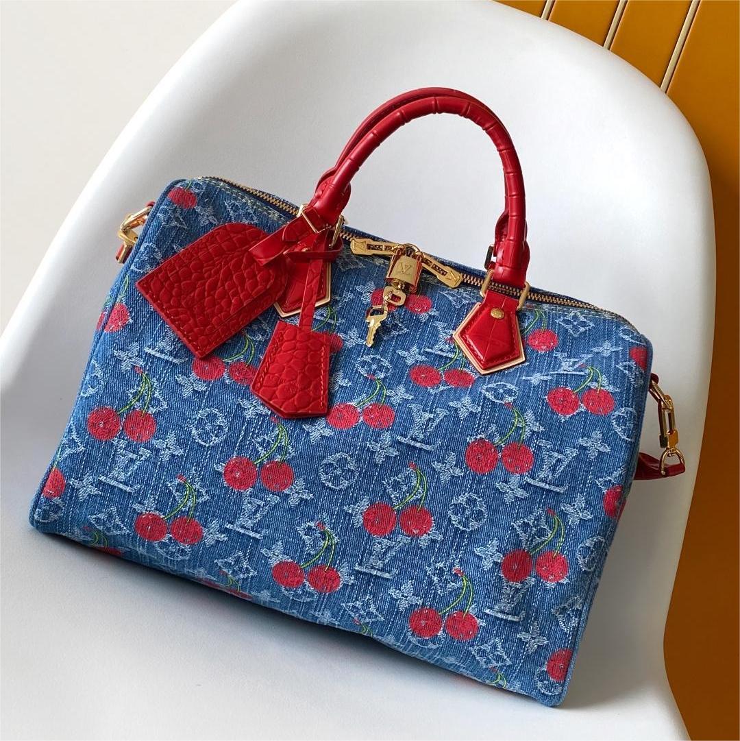 LV- Cherry series Speedy Soft 30 handbag