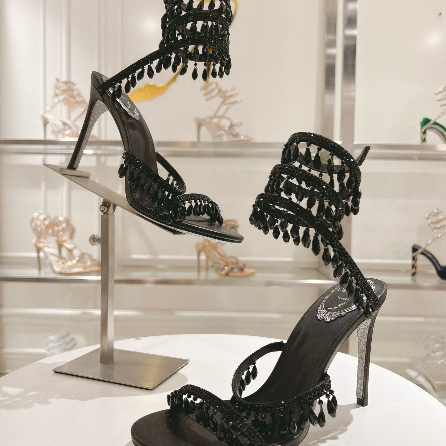 Rene Caovilla-Heavy Industry RC snake-shaped high-heels